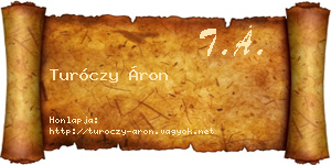 Turóczy Áron névjegykártya